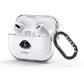German Longhaired Pointer Personalised AirPods Glitter Case 3rd Gen Side Image