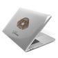 German Longhaired Pointer Personalised Apple MacBook Case Side View