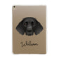 German Longhaired Pointer Personalised Apple iPad Gold Case