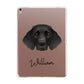 German Longhaired Pointer Personalised Apple iPad Rose Gold Case