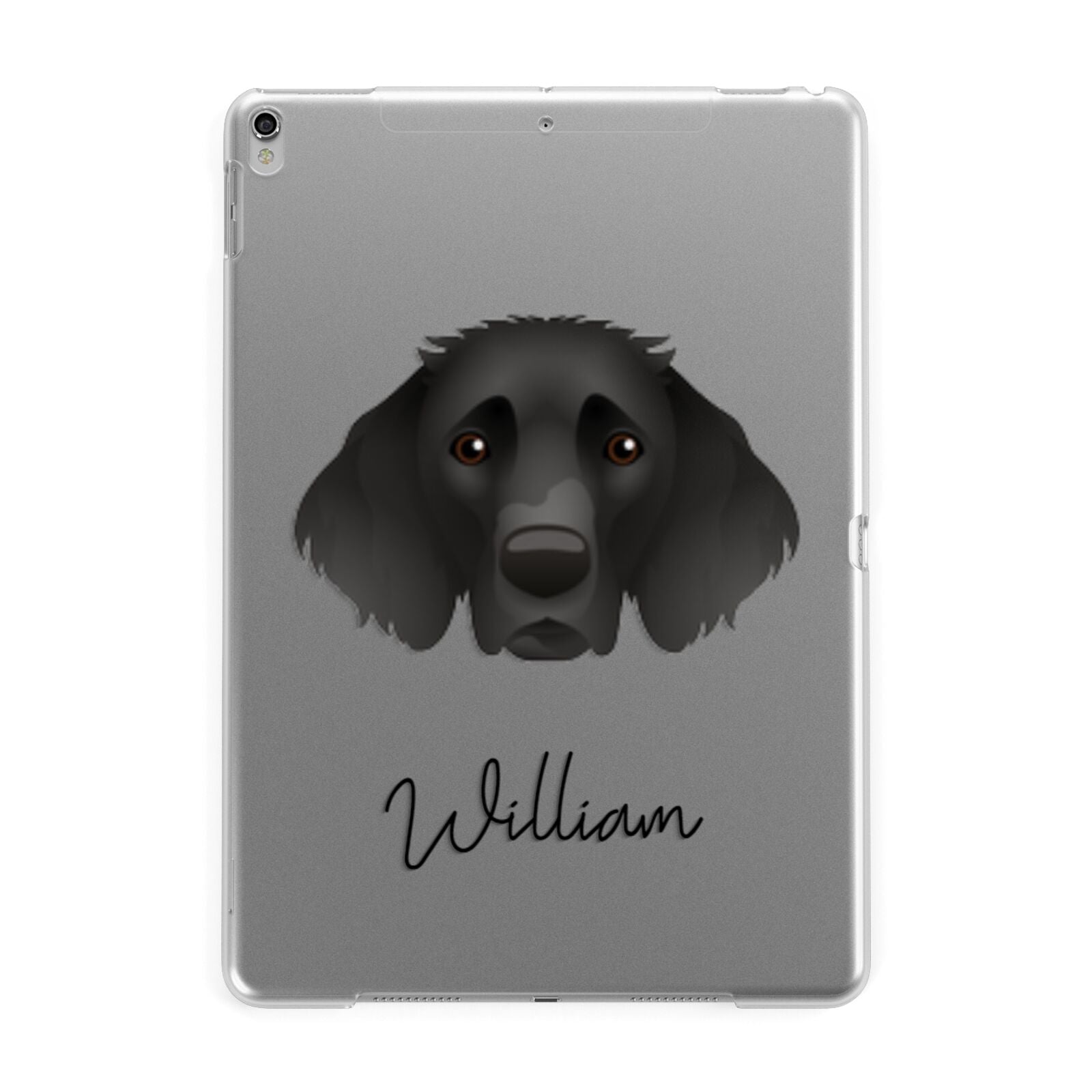 German Longhaired Pointer Personalised Apple iPad Silver Case