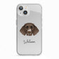 German Longhaired Pointer Personalised iPhone 13 TPU Impact Case with White Edges