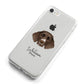 German Longhaired Pointer Personalised iPhone 8 Bumper Case on Silver iPhone Alternative Image