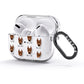 German Pinscher Icon with Name AirPods Glitter Case 3rd Gen Side Image