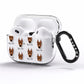 German Pinscher Icon with Name AirPods Pro Clear Case Side Image