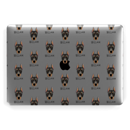 German Pinscher Icon with Name Apple MacBook Case