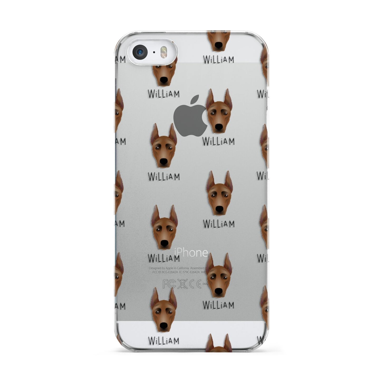 German Pinscher Icon with Name Apple iPhone 5 Case