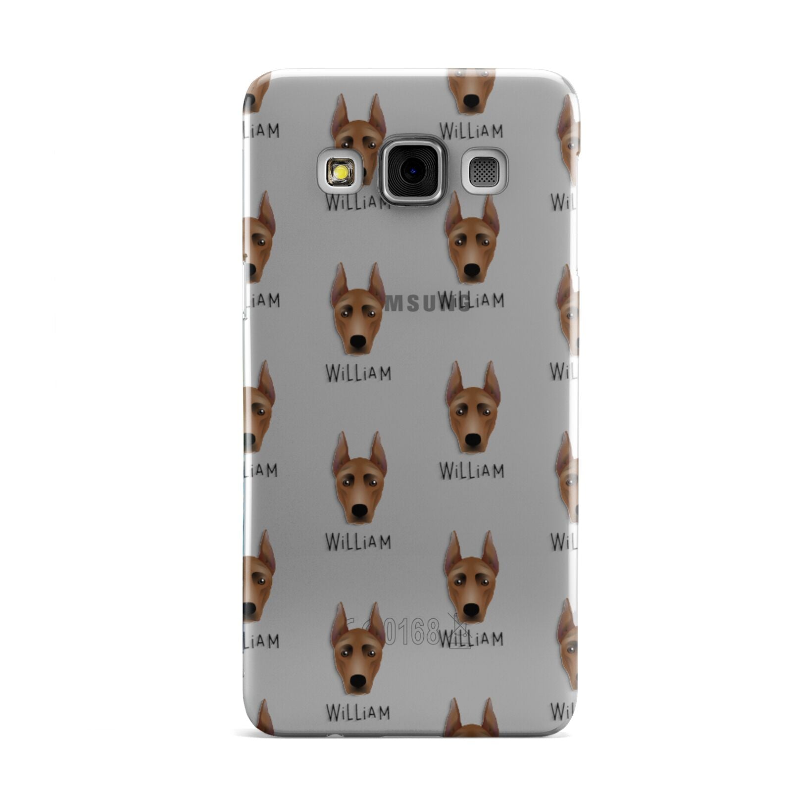 German Pinscher Icon with Name Samsung Galaxy A3 Case