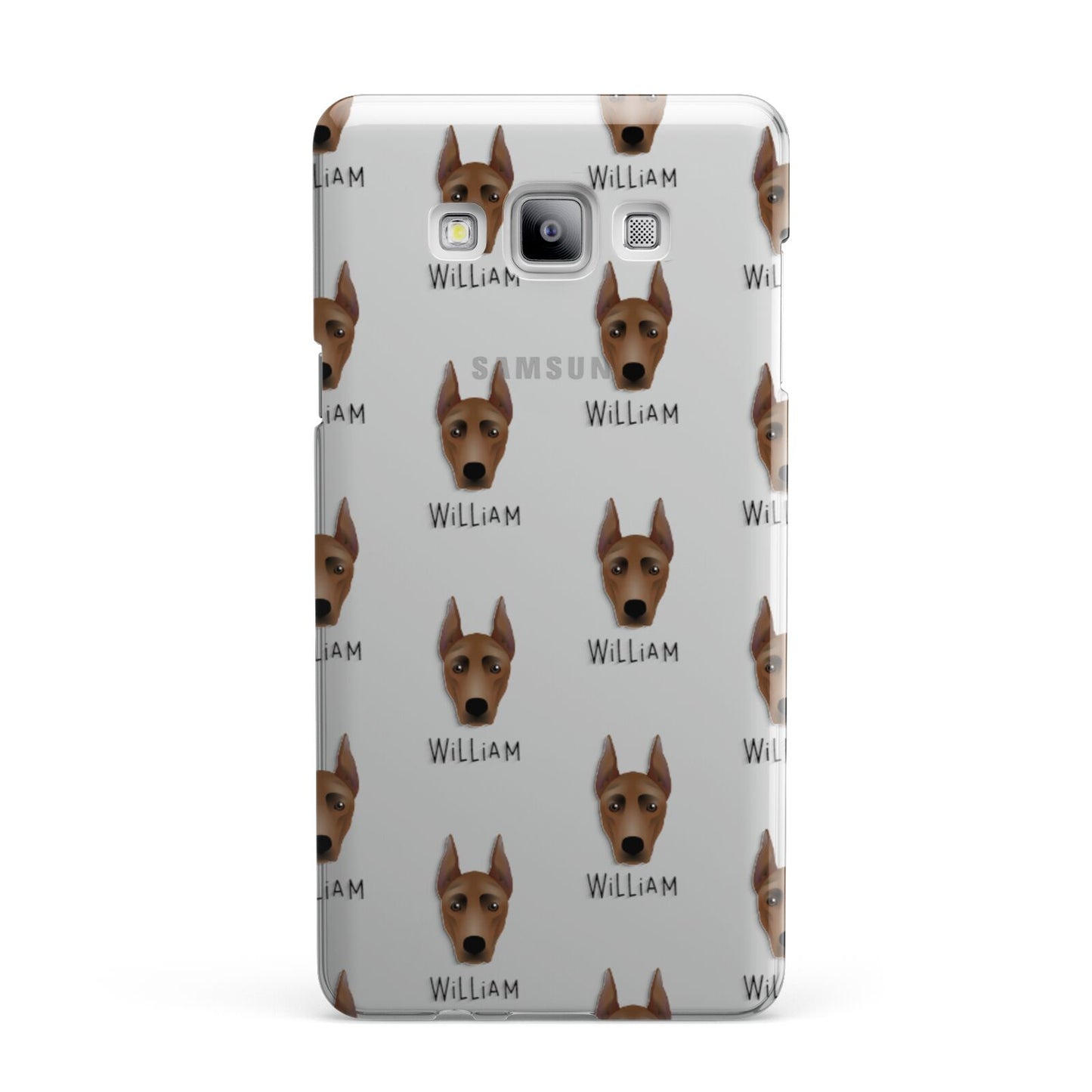 German Pinscher Icon with Name Samsung Galaxy A7 2015 Case