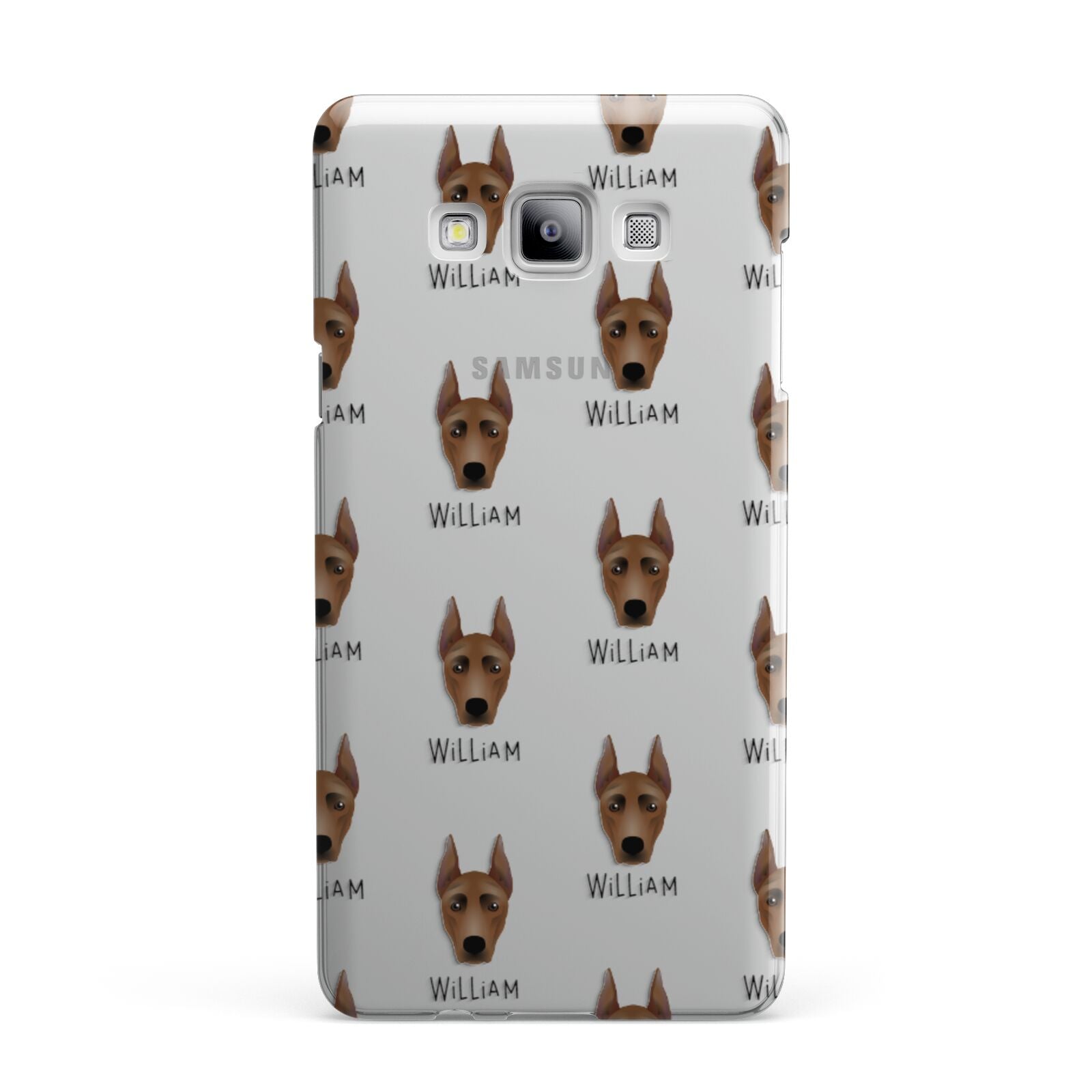 German Pinscher Icon with Name Samsung Galaxy A7 2015 Case