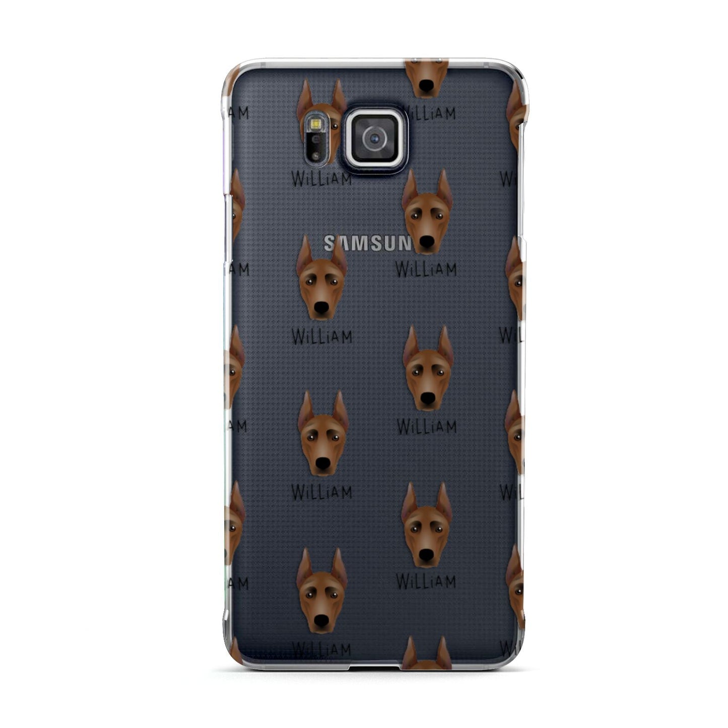 German Pinscher Icon with Name Samsung Galaxy Alpha Case