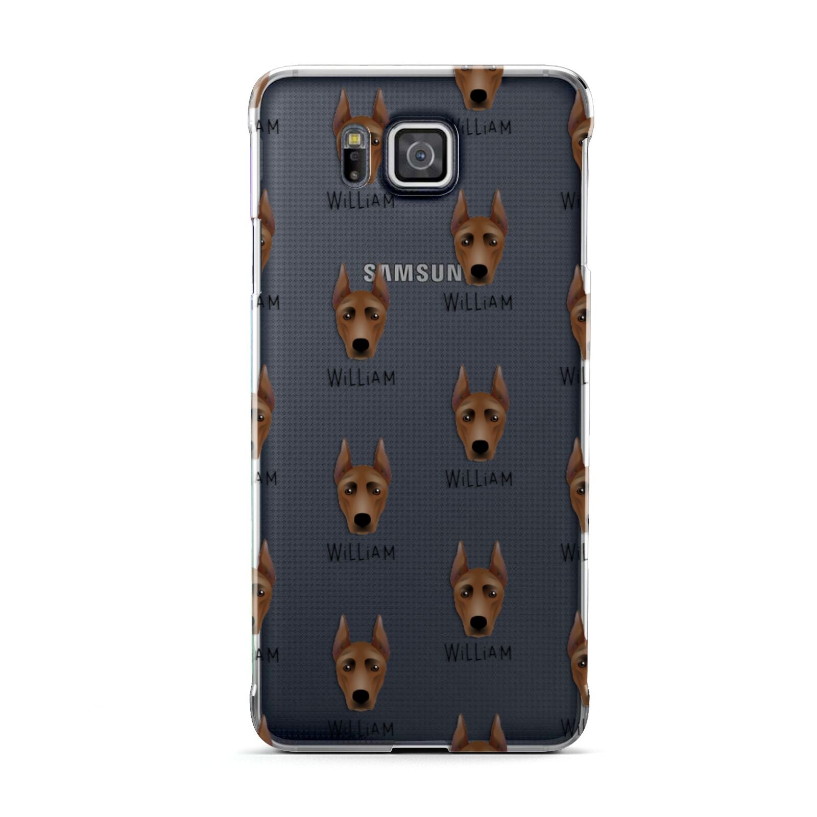 German Pinscher Icon with Name Samsung Galaxy Alpha Case