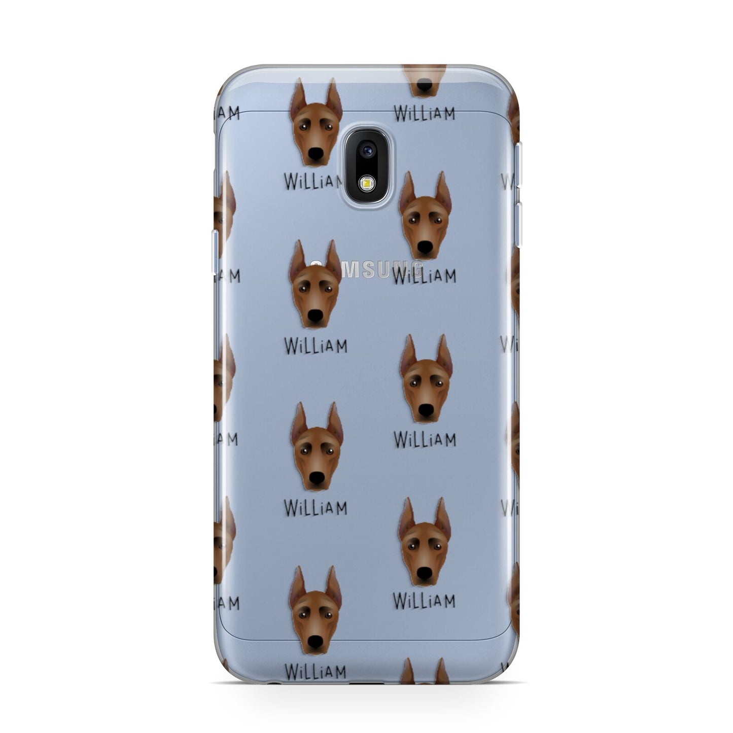 German Pinscher Icon with Name Samsung Galaxy J3 2017 Case
