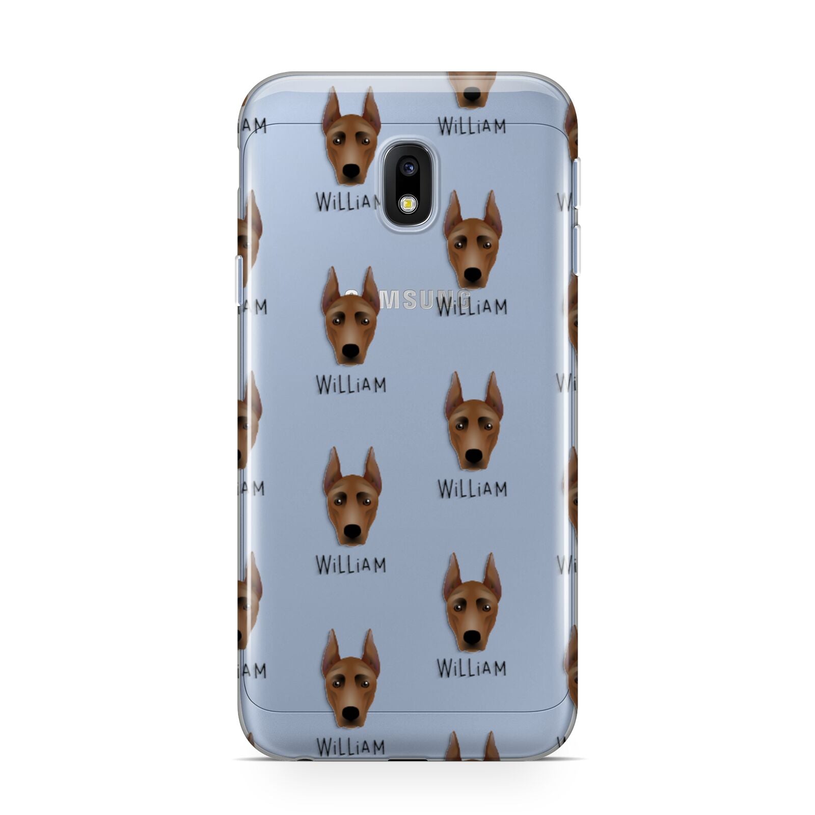 German Pinscher Icon with Name Samsung Galaxy J3 2017 Case