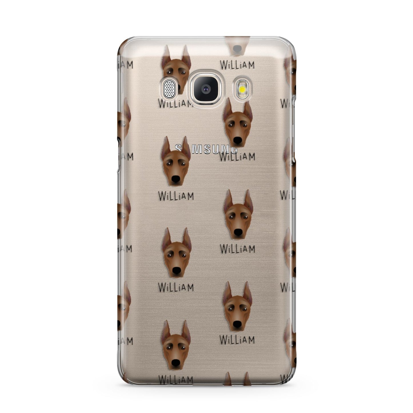 German Pinscher Icon with Name Samsung Galaxy J5 2016 Case