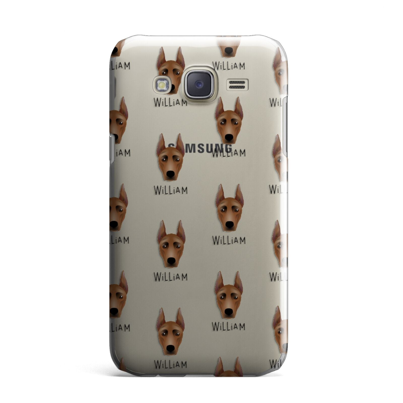German Pinscher Icon with Name Samsung Galaxy J7 Case