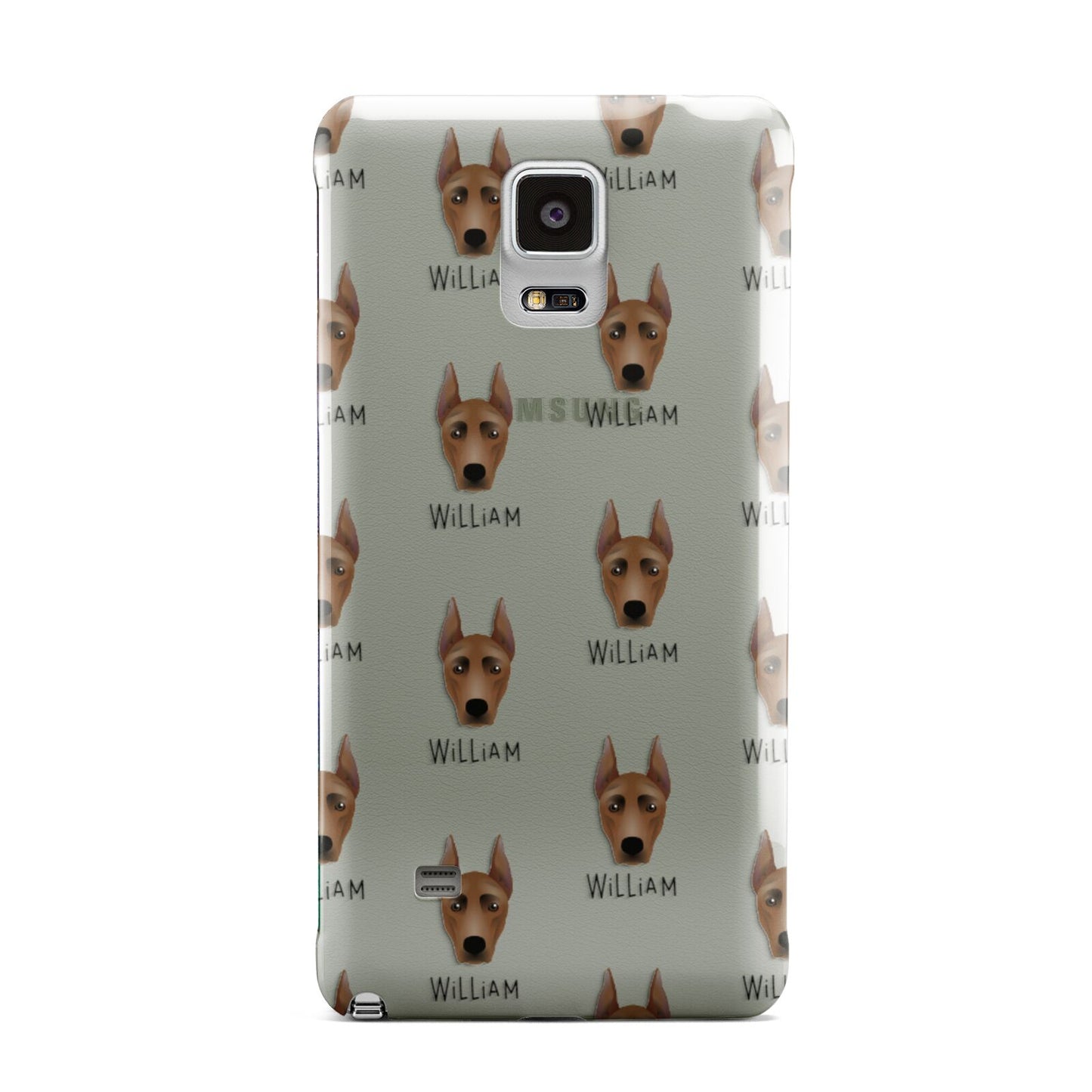 German Pinscher Icon with Name Samsung Galaxy Note 4 Case