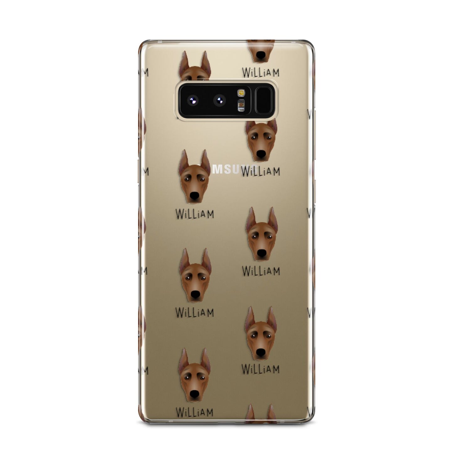 German Pinscher Icon with Name Samsung Galaxy Note 8 Case