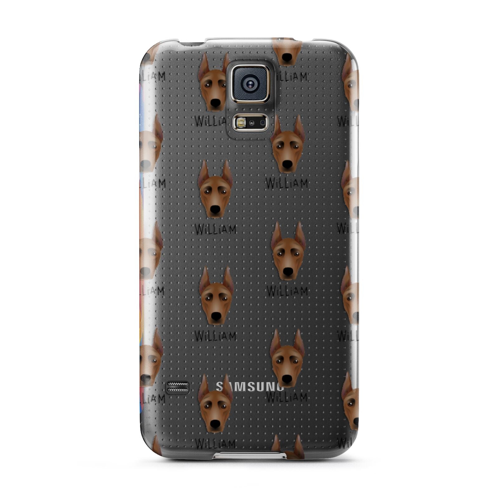 German Pinscher Icon with Name Samsung Galaxy S5 Case