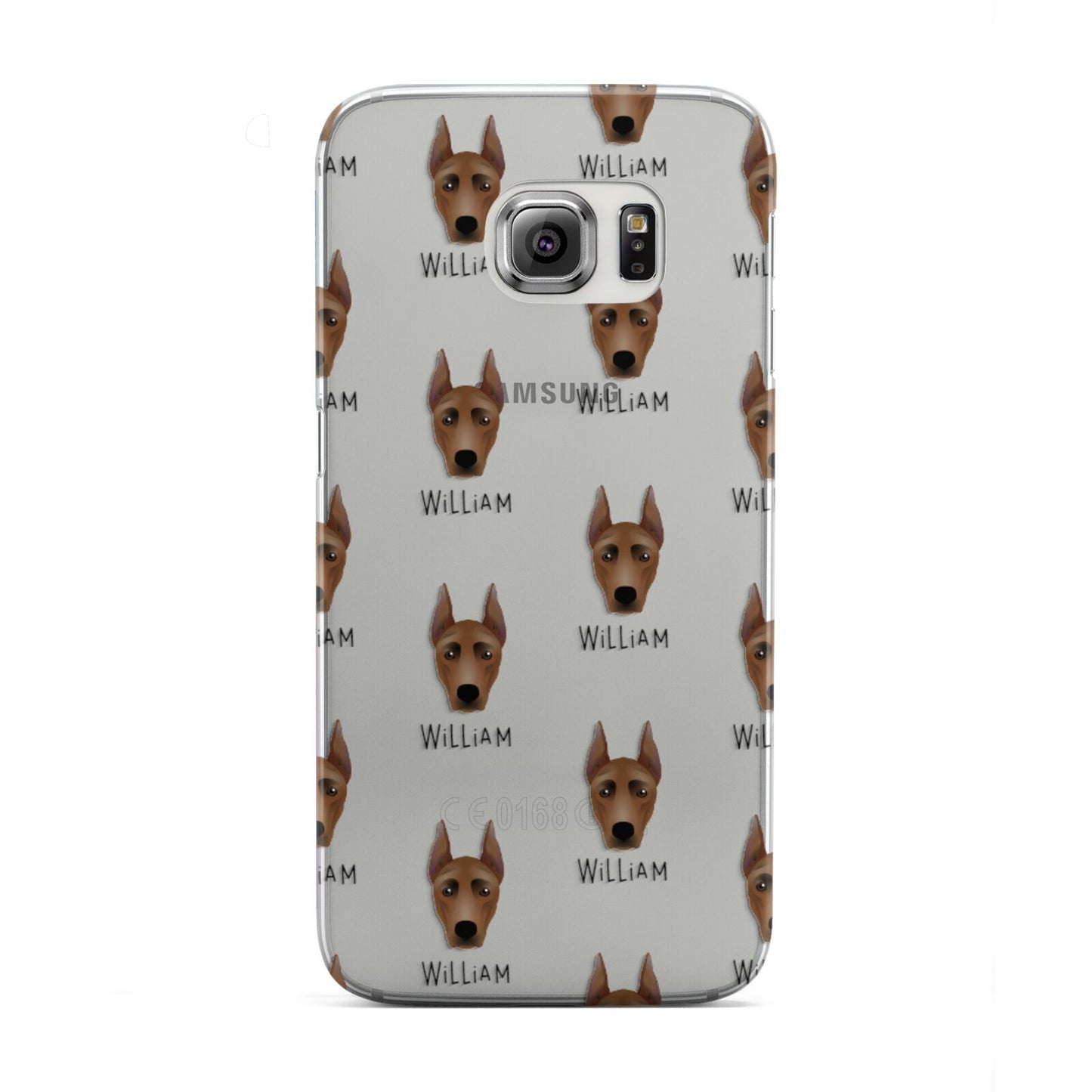 German Pinscher Icon with Name Samsung Galaxy S6 Edge Case