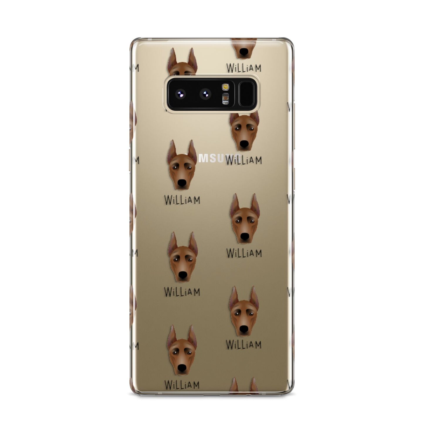 German Pinscher Icon with Name Samsung Galaxy S8 Case