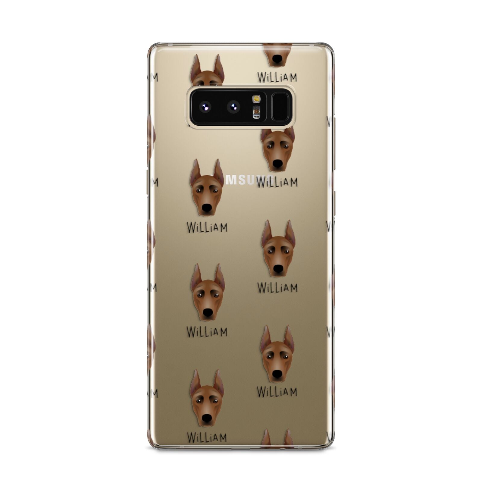 German Pinscher Icon with Name Samsung Galaxy S8 Case