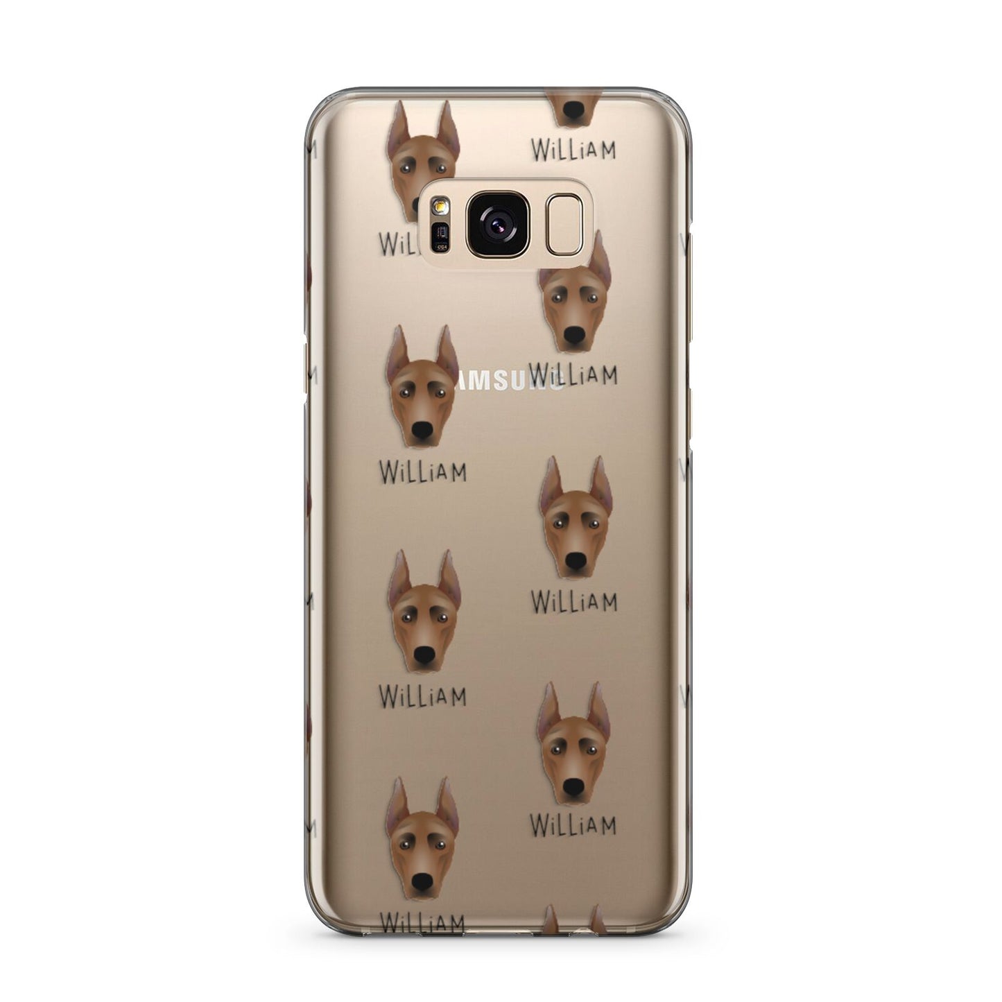 German Pinscher Icon with Name Samsung Galaxy S8 Plus Case