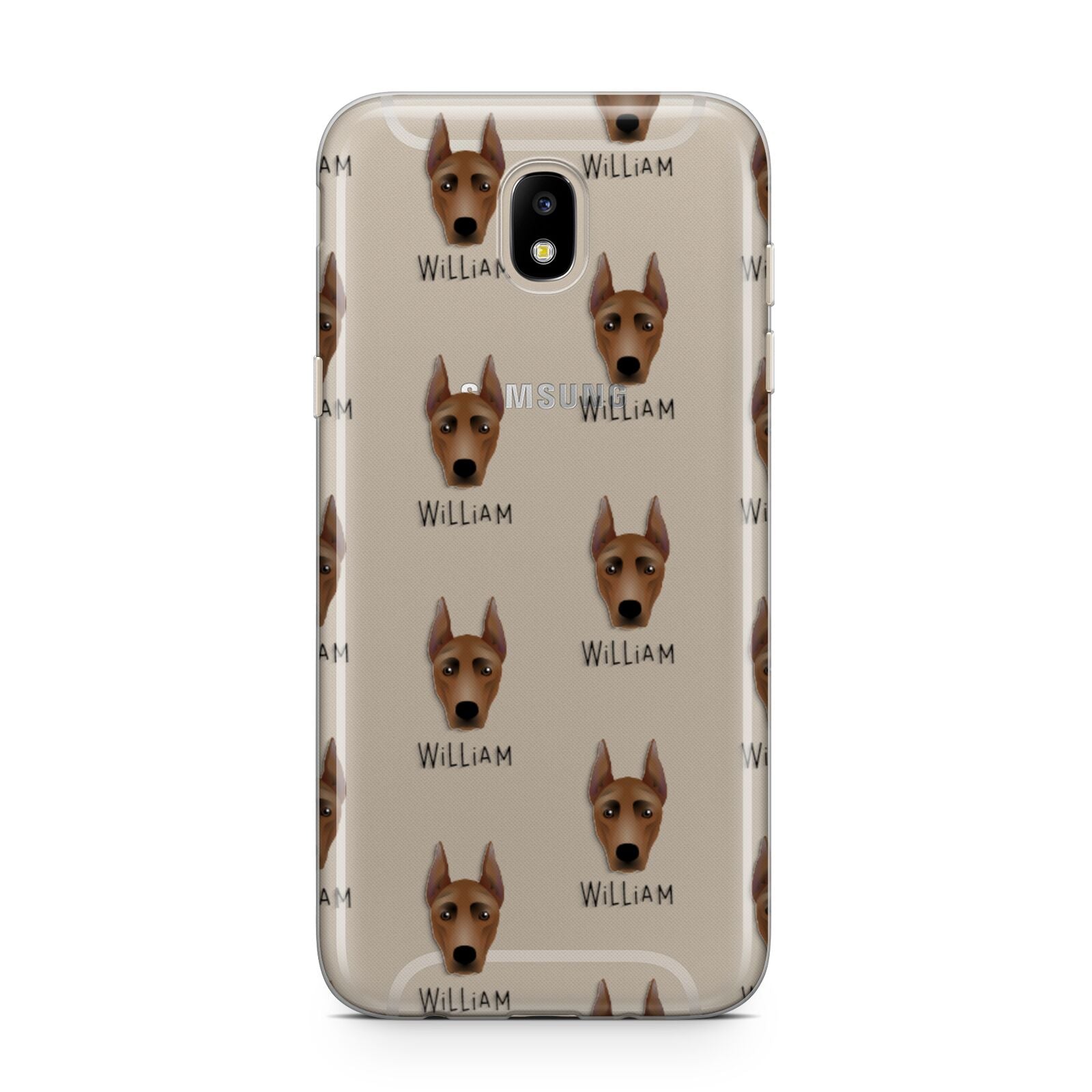 German Pinscher Icon with Name Samsung J5 2017 Case