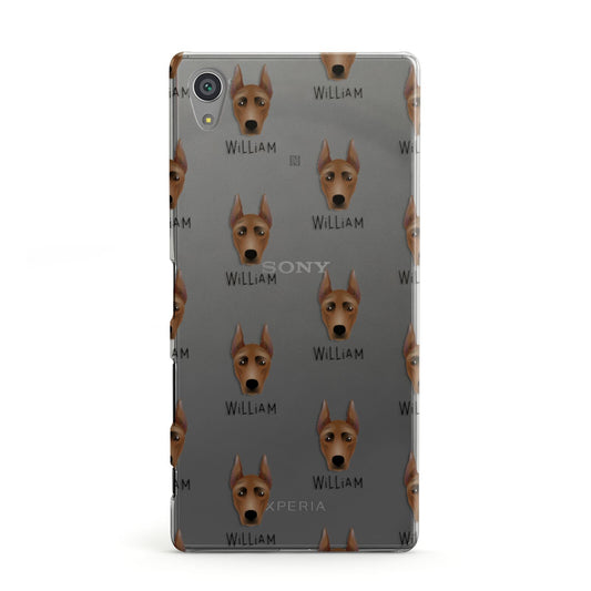 German Pinscher Icon with Name Sony Xperia Case