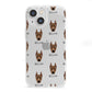 German Pinscher Icon with Name iPhone 13 Mini Clear Bumper Case