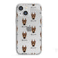 German Pinscher Icon with Name iPhone 13 Mini TPU Impact Case with White Edges