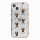 German Pinscher Icon with Name iPhone 13 TPU Impact Case with Pink Edges