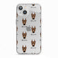 German Pinscher Icon with Name iPhone 13 TPU Impact Case with White Edges