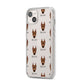 German Pinscher Icon with Name iPhone 14 Plus Clear Tough Case Starlight Angled Image