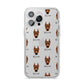 German Pinscher Icon with Name iPhone 14 Pro Max Clear Tough Case Silver
