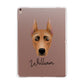 German Pinscher Personalised Apple iPad Rose Gold Case