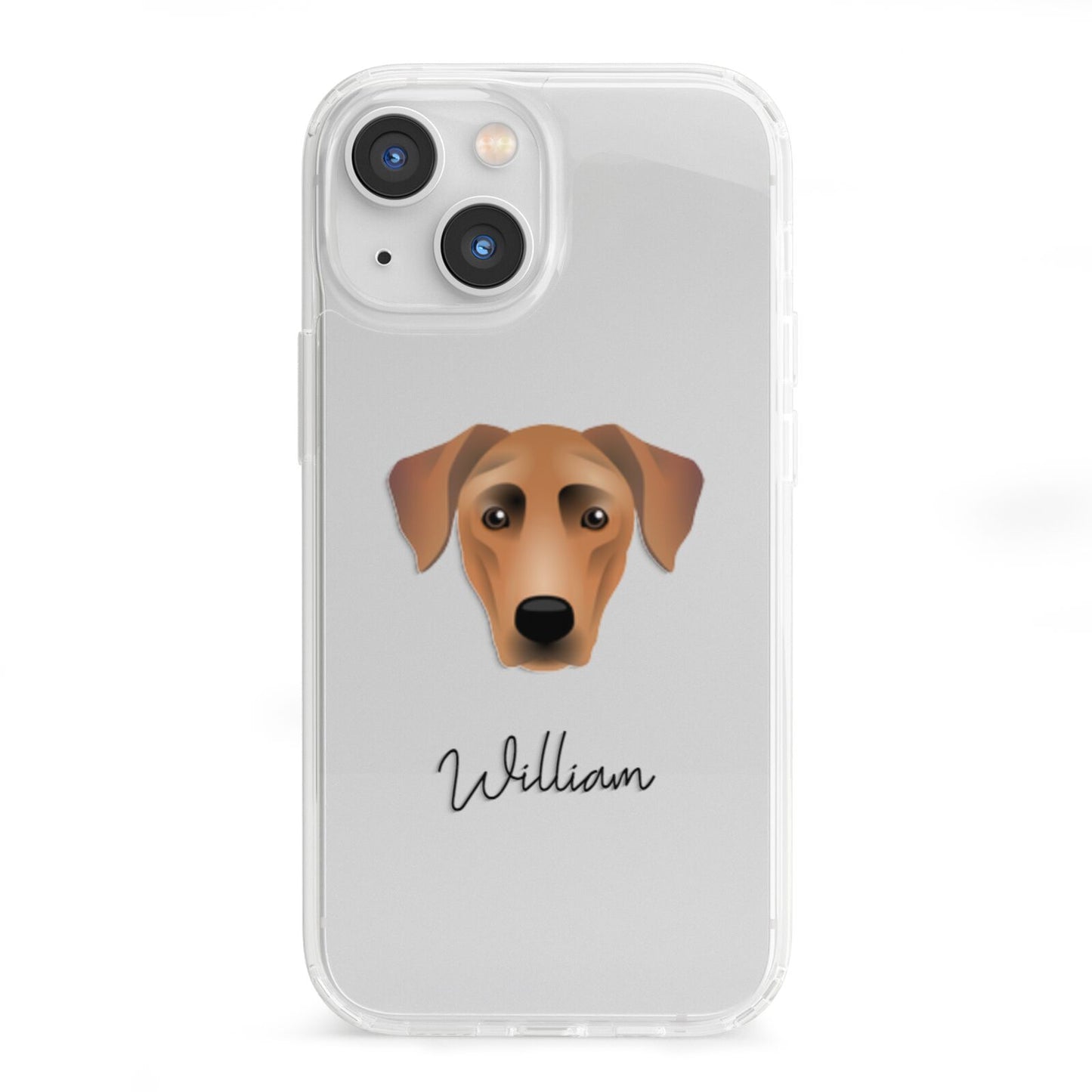 German Pinscher Personalised iPhone 13 Mini Clear Bumper Case