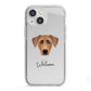 German Pinscher Personalised iPhone 13 Mini TPU Impact Case with White Edges
