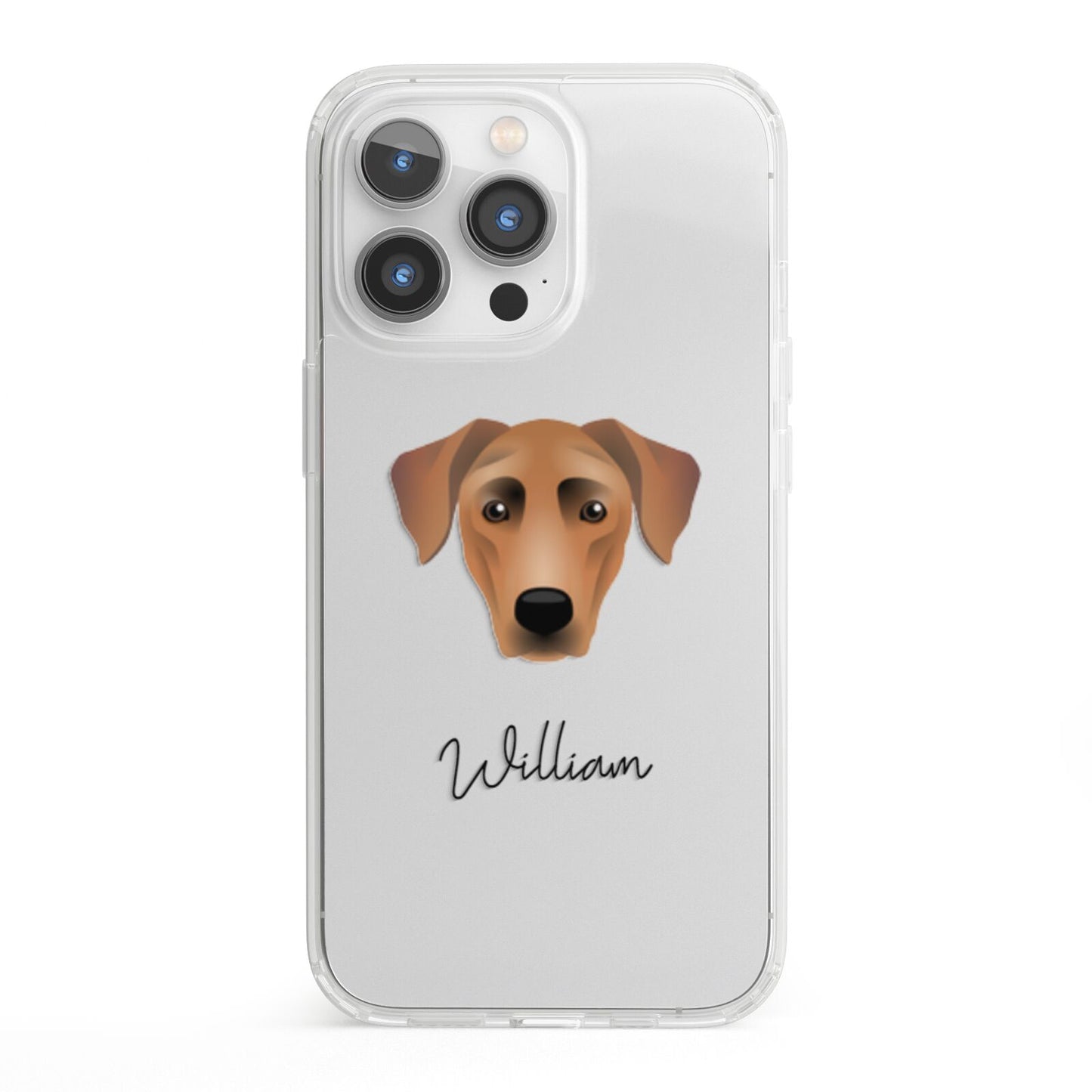 German Pinscher Personalised iPhone 13 Pro Clear Bumper Case