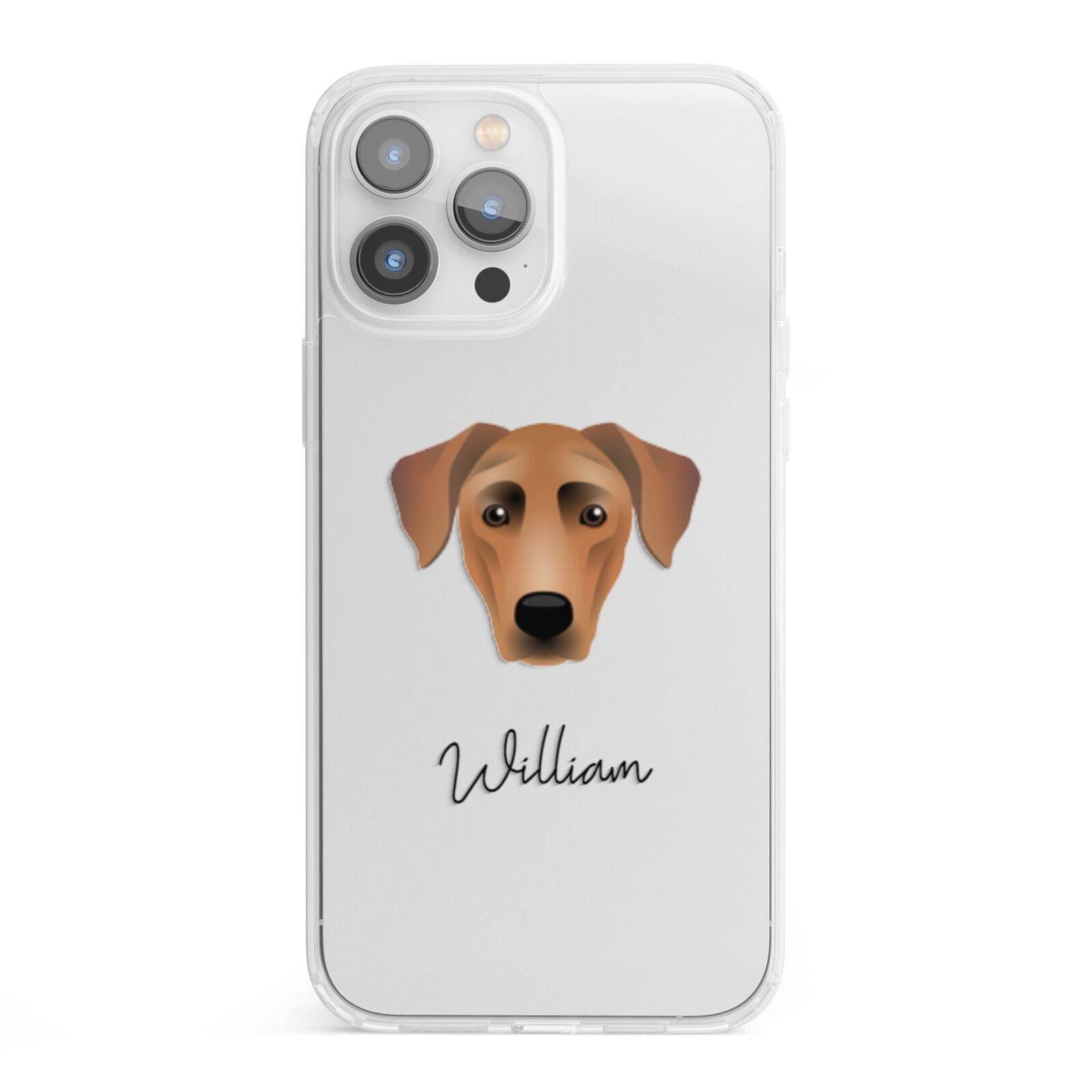 German Pinscher Personalised iPhone 13 Pro Max Clear Bumper Case