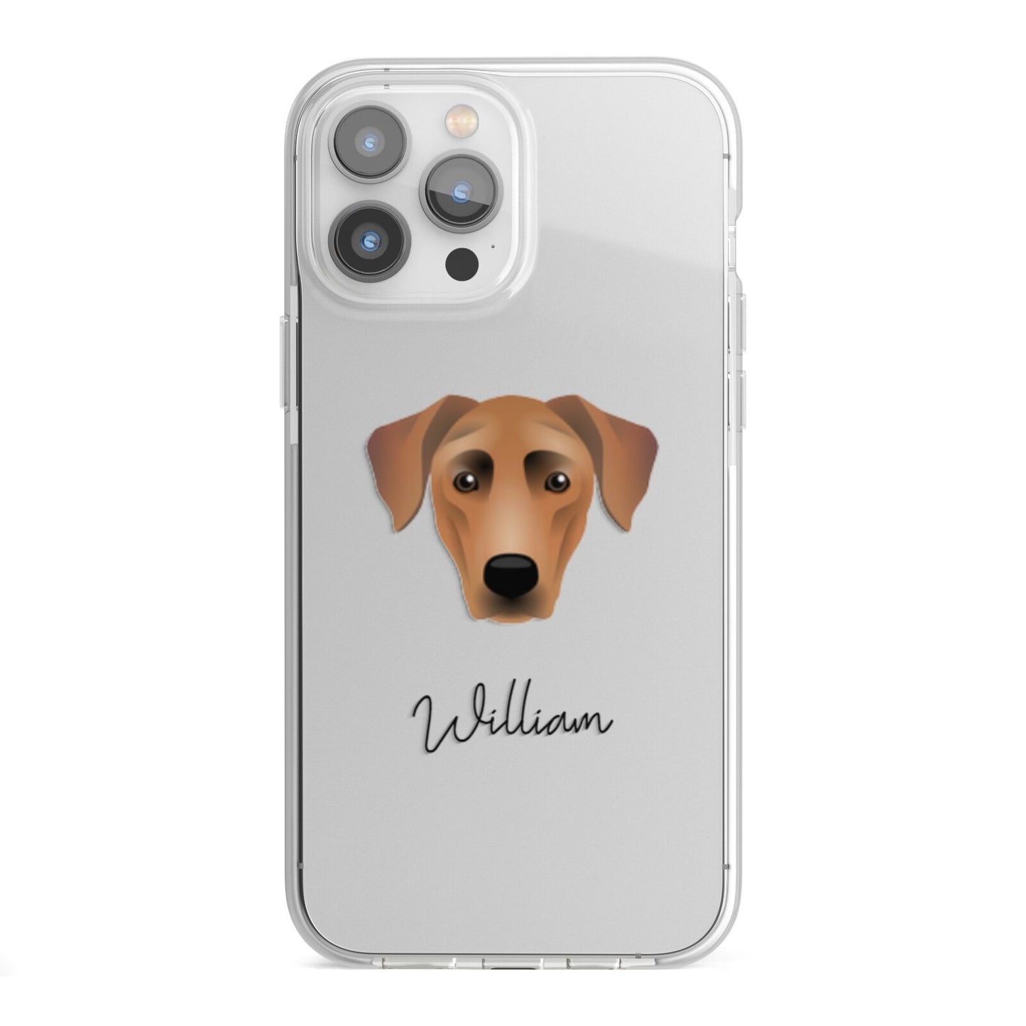 German Pinscher Personalised iPhone 13 Pro Max TPU Impact Case with White Edges