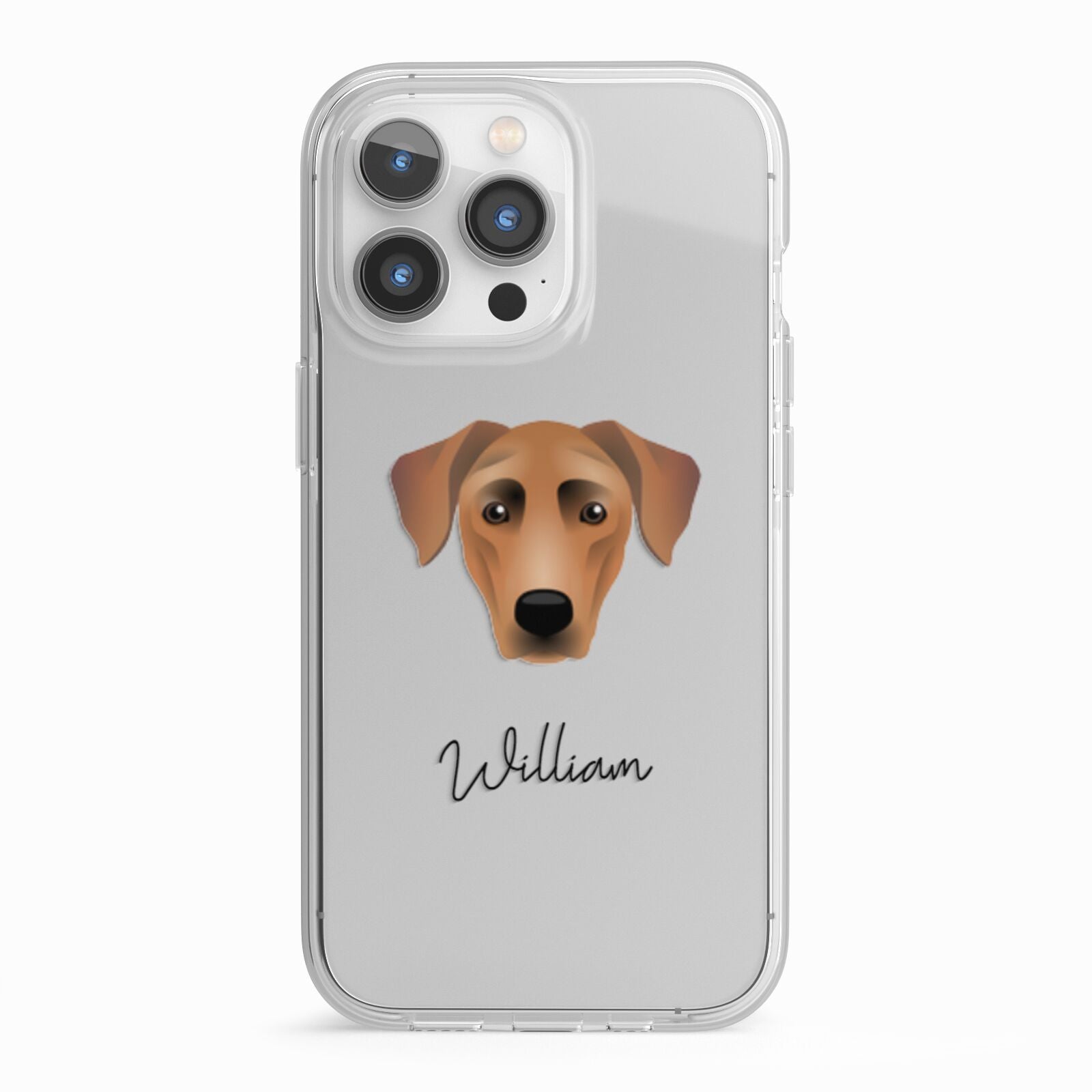 German Pinscher Personalised iPhone 13 Pro TPU Impact Case with White Edges
