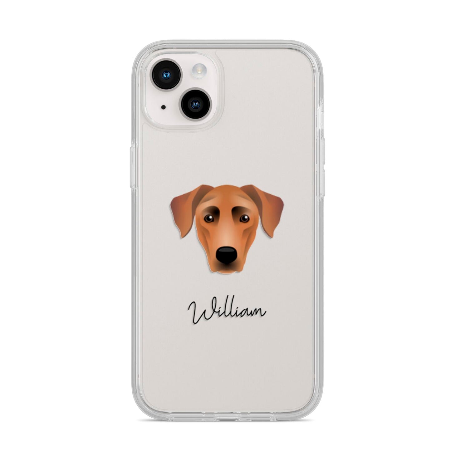 German Pinscher Personalised iPhone 14 Plus Clear Tough Case Starlight