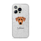German Pinscher Personalised iPhone 14 Pro Glitter Tough Case Silver