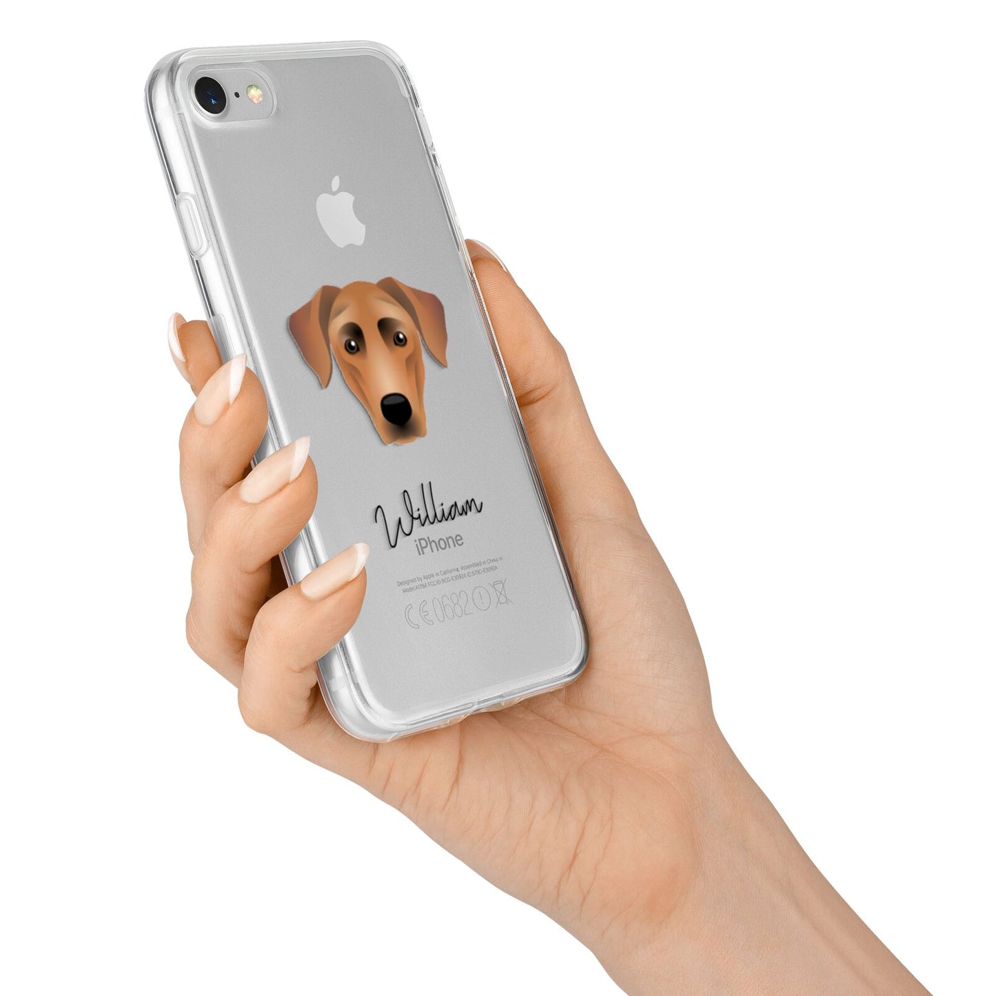 German Pinscher Personalised iPhone 7 Bumper Case on Silver iPhone Alternative Image