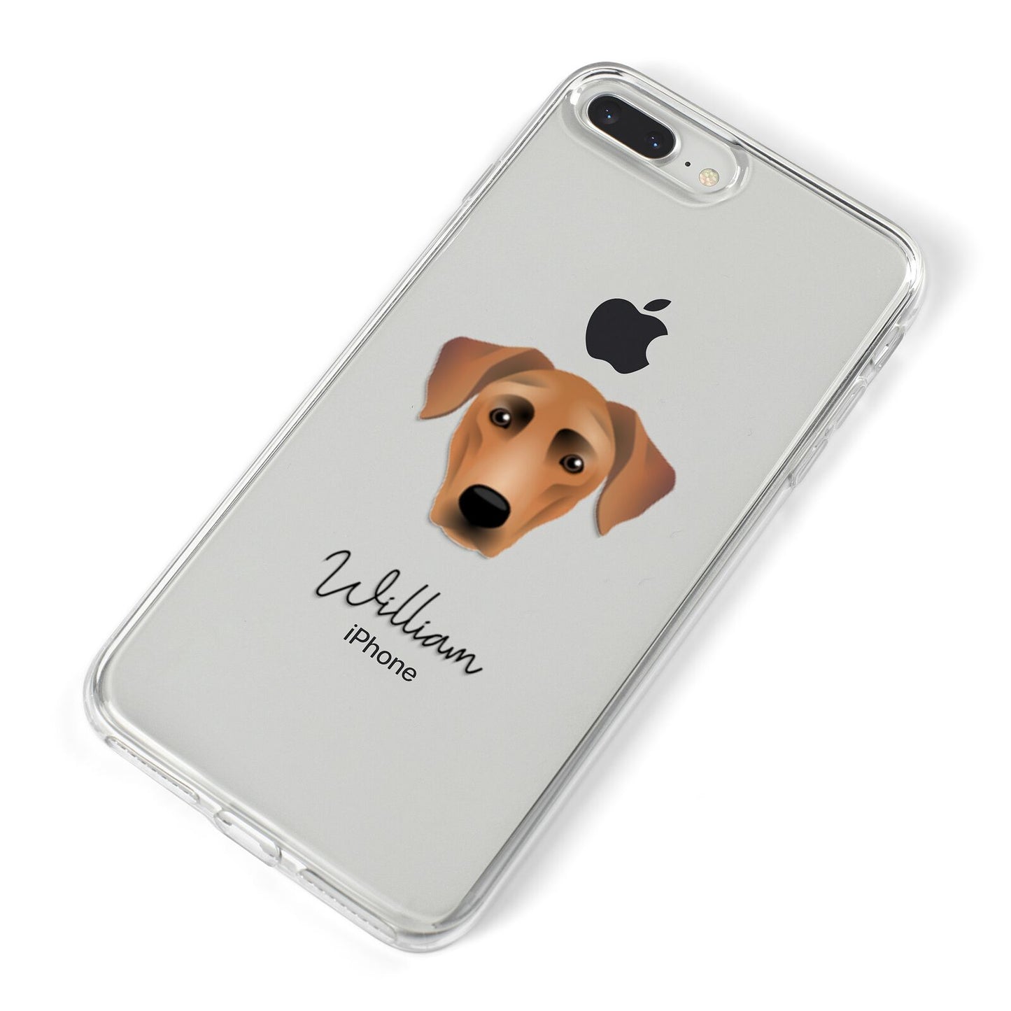 German Pinscher Personalised iPhone 8 Plus Bumper Case on Silver iPhone Alternative Image