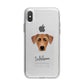 German Pinscher Personalised iPhone X Bumper Case on Silver iPhone Alternative Image 1