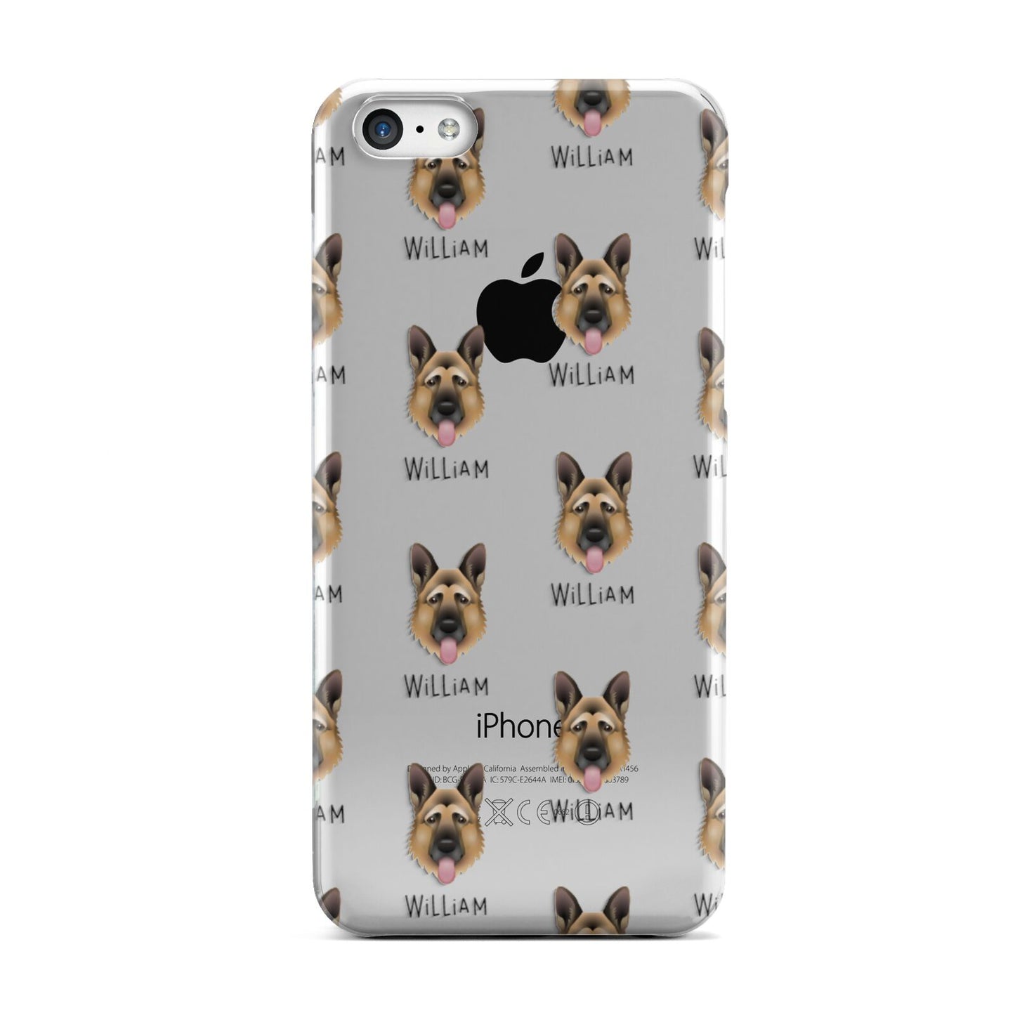 German Shepherd Icon with Name Apple iPhone 5c Case