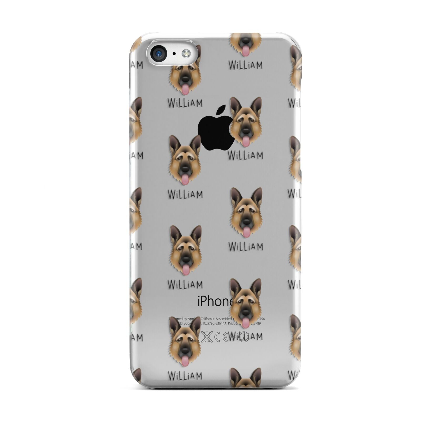 German Shepherd Icon with Name Apple iPhone 5c Case