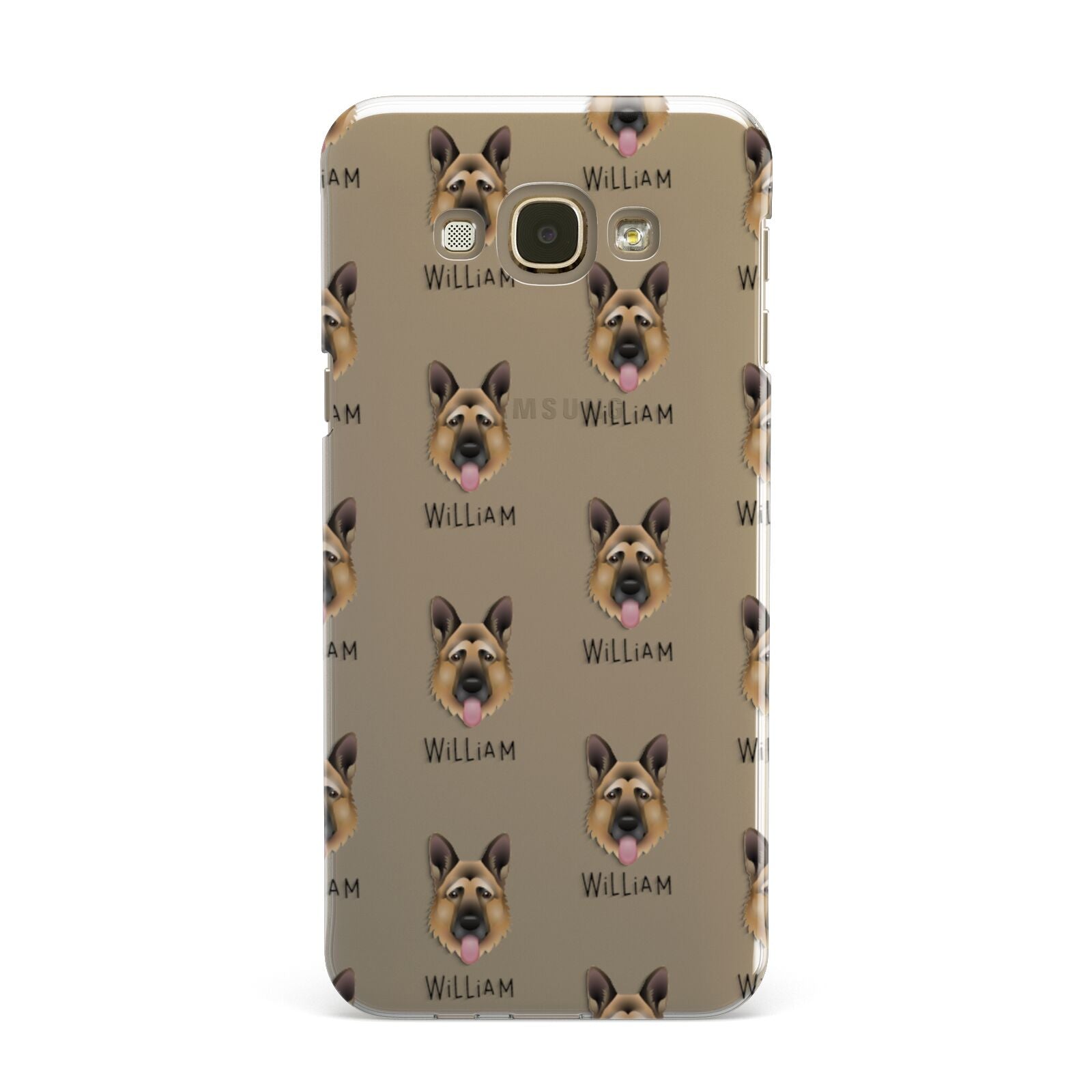 German Shepherd Icon with Name Samsung Galaxy A8 Case